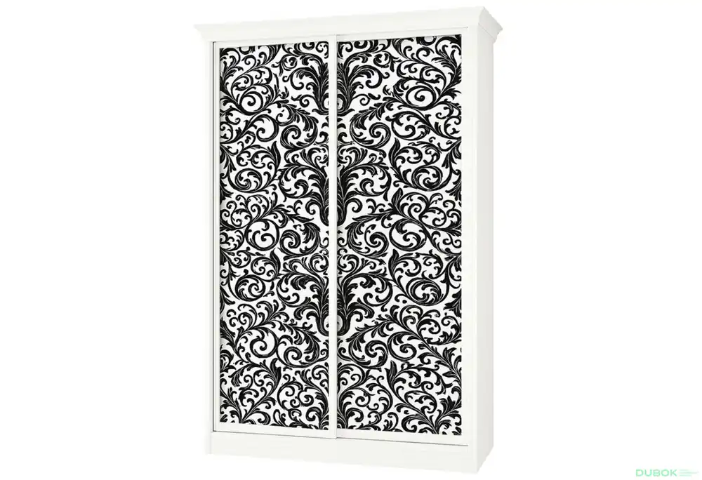 Top Prodej Skříň Rim-Veneziano 2D 1,7 m bílá s římsou, fasádami Fototisk F725LR