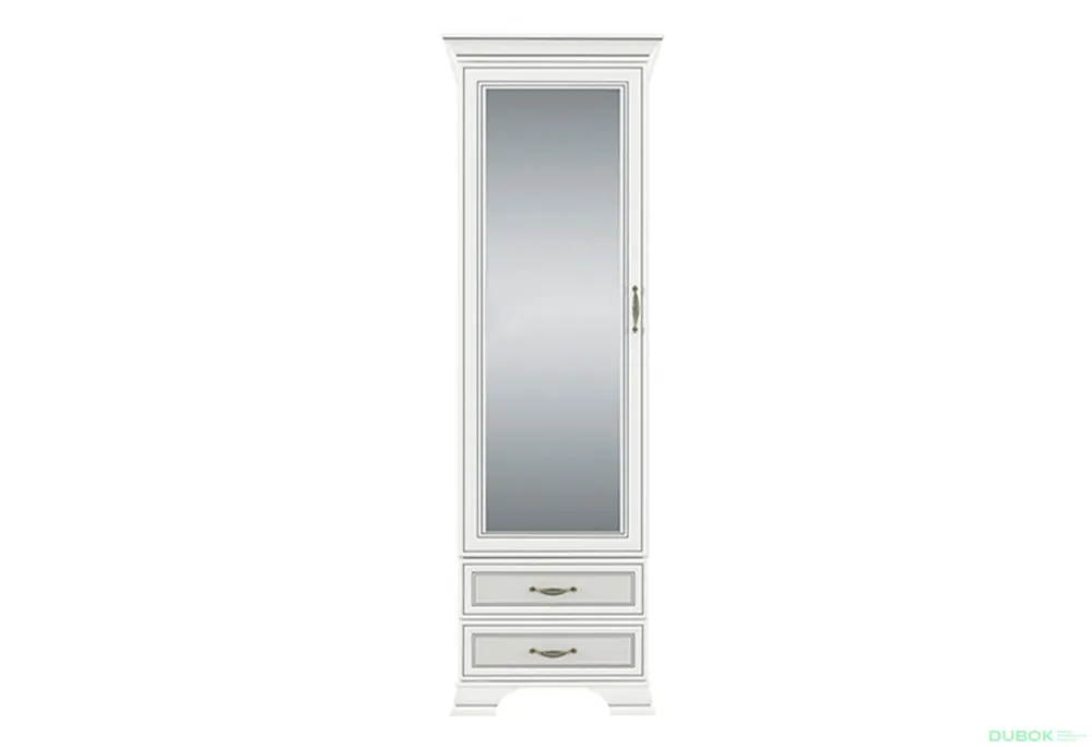 Značkový Regál se zrcadlem 1d2s fineline crema Tiffany II