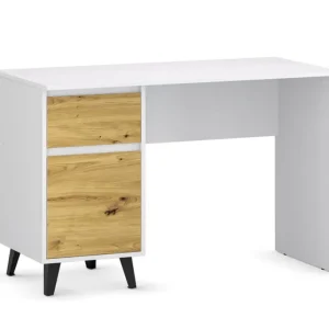 Aktuální Psací stůl BORG 1d1s/120 bílý / dub artisan