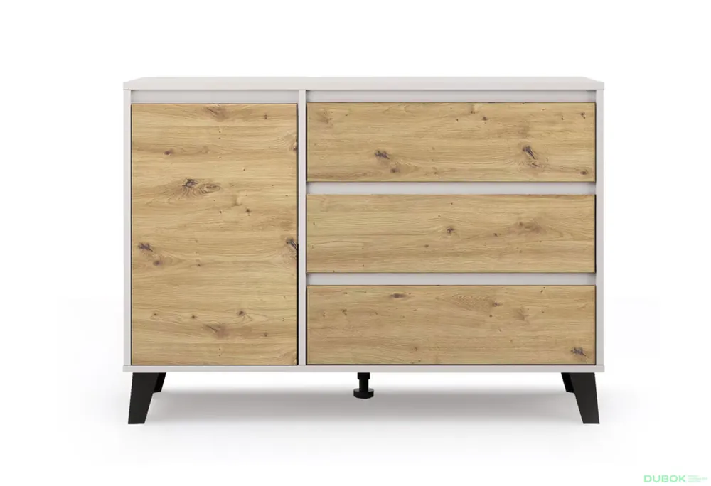 Odeslání Ihned Komoda Borg 1d3s kašmír / dub artisan