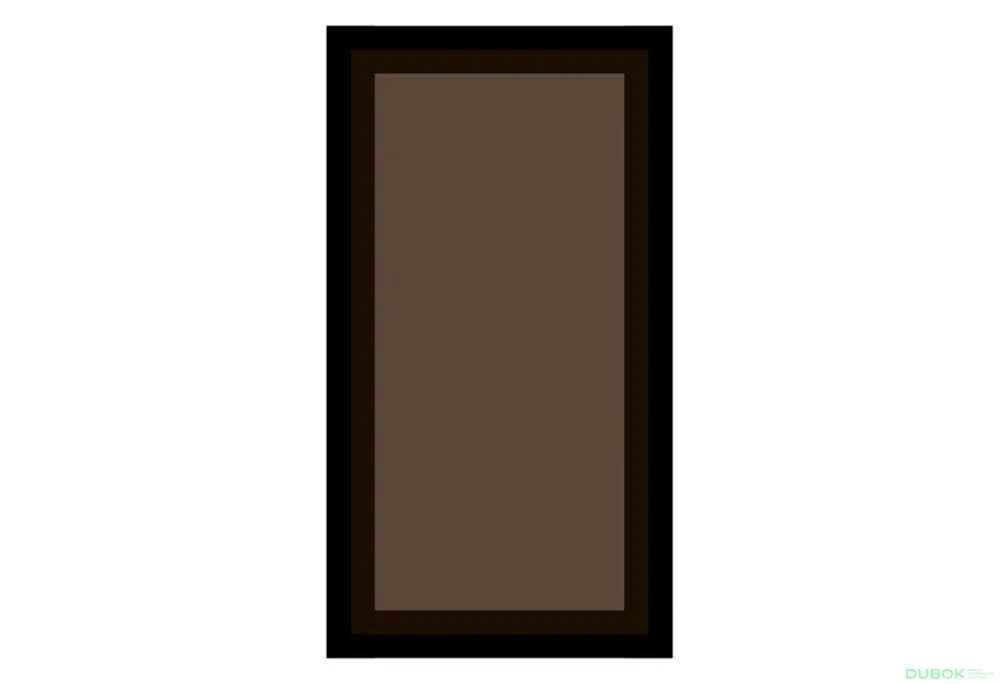 Horká Nabídka Skleněná fasáda bronz 913x296 (V30 h-920), rám MDF černý