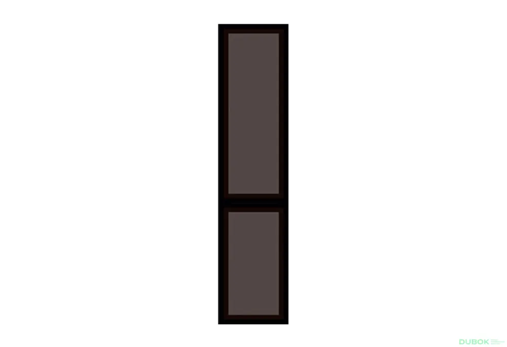 Originální Skleněná fasáda do LED penálu 720 bronz