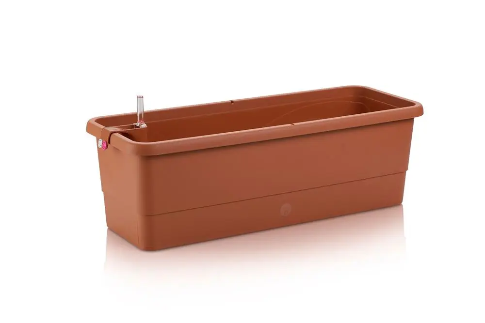 Dokud Zásoby Vydrží Plastkon samozavlažovací truhlík Gardenie Smart terakotový (40 x 22,5 x 19,5)