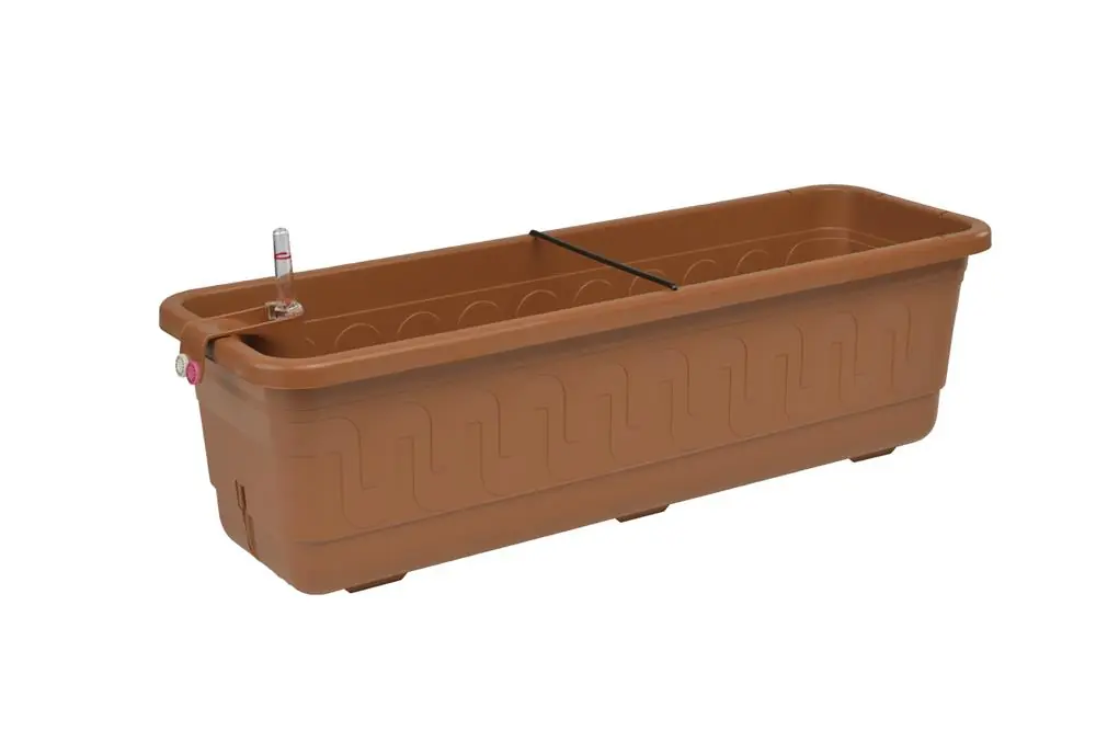 Levný Plastkon samozavlažovací truhlík Fantazie terakotový (100 x 19 x 18 )