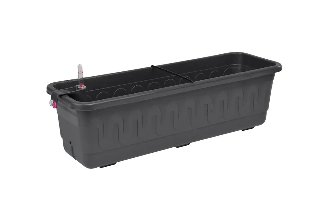 Must-Have Plastkon samozavlažovací truhlík Fantazie antracitový (100 x 19 x 18)