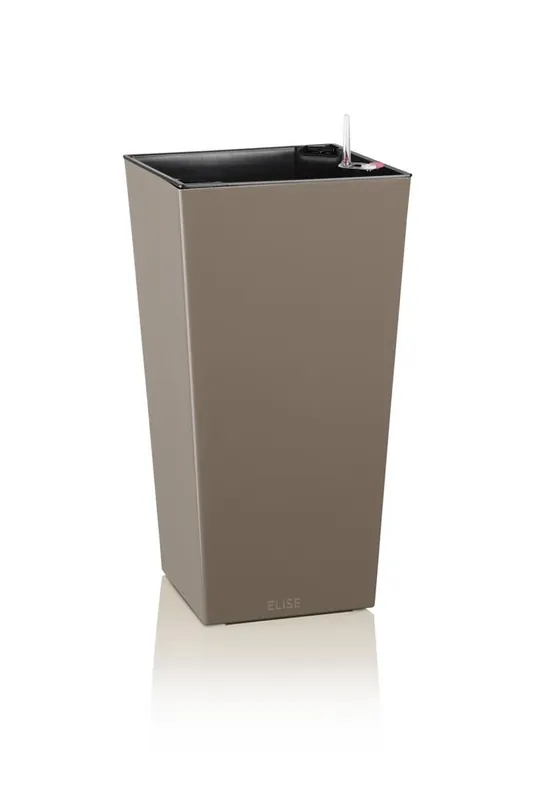Poslední Šance Vysoký samozavlažovací květináč Plastkon Gardenico Elise kapučíno taupe mat