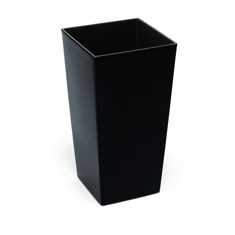 Vysoký květináč Finezia lesk černý (12 x 12 x 12,5) Cenová Bomba