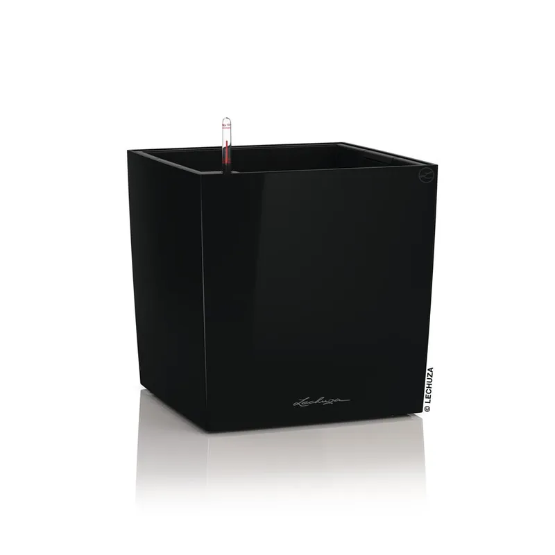 Samozavlažovací květináč Lechuza Cube Premium 30 černá Horká Nabídka