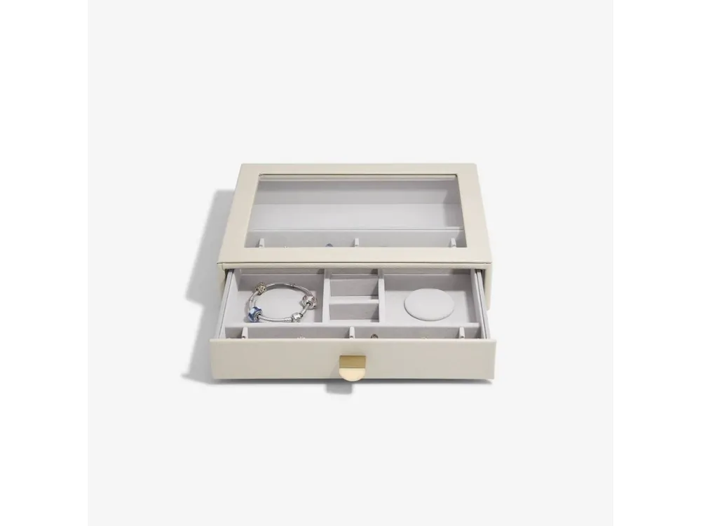 Šperkovnice na šarmy Stackers Oatmeal Classic Charm Display Drawer krémová Nová Kolekce