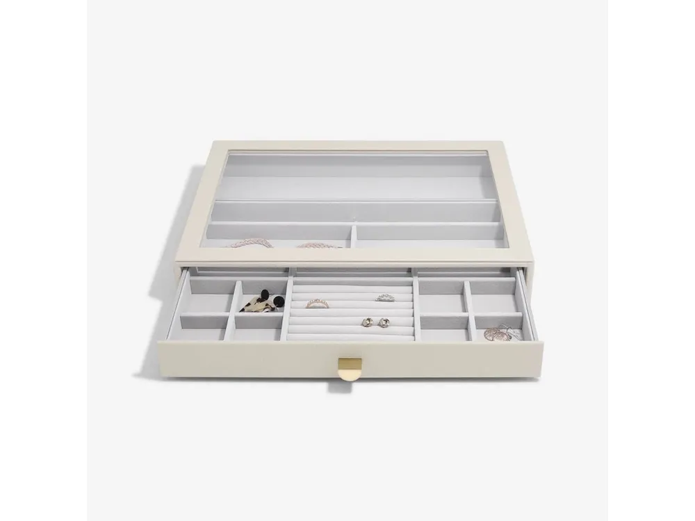 Hit Sezóny Šperkovnice se šuplíkem Stackers Oatmeal Supersize Display Drawer krémová