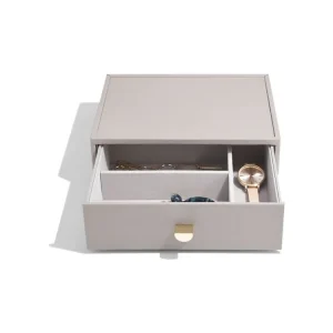 Akce Box na hodínky Stackers Taupe Classic Accessory Drawer šedobéžová