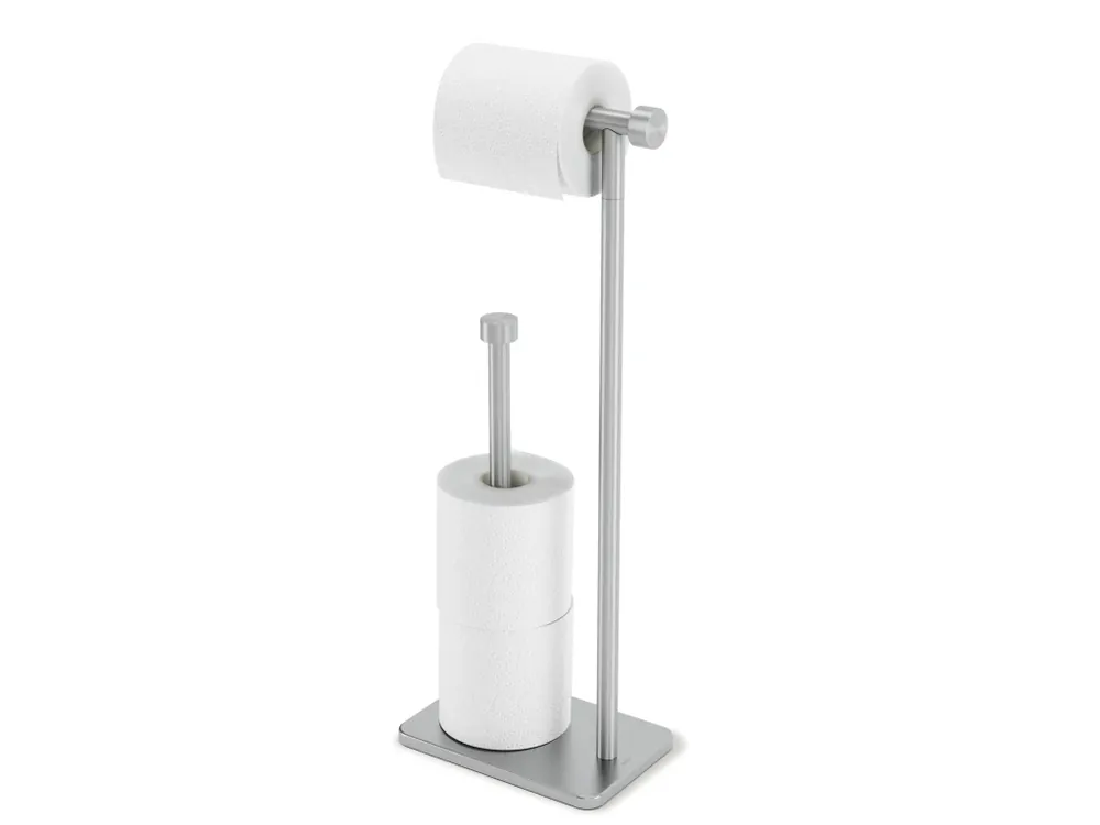 Horká Nabídka Stojan na toaletní papír se zásobníkem Umbra Cappa Toilet Paper Holder stříbrná