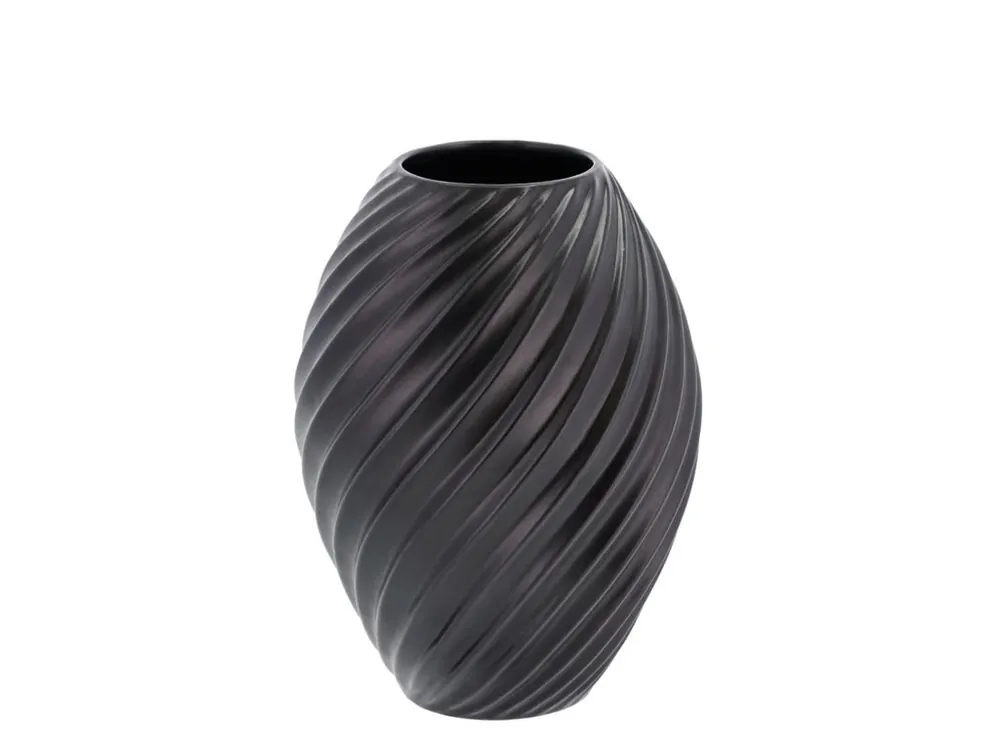 Váza Morso River Black 21 cm černá Hit Sezóny