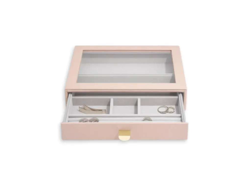 Nová Kolekce Šperkovnice se šuplíkem Stackers Blush Classic Display Drawer růžová