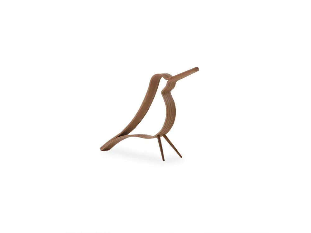 Dřevěný dekorativní ptáček Cooee Design Woody Bird, malý přírodní Finální Výprodej