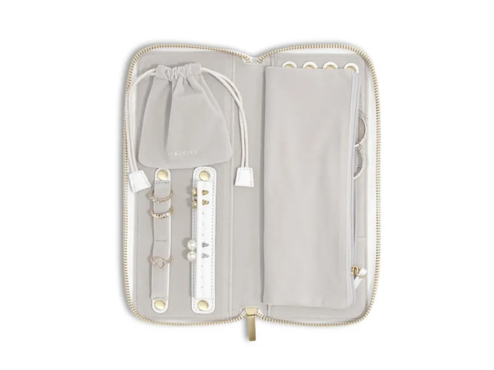 Sleva Cestovní šperkovnice Stackers Jewellery Roll White Pebble bílá