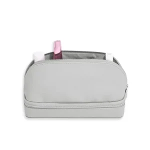 2 v 1 Taška na kosmetiku a šperky Stackers Cosmetic and Jewellery Bag Pebble Grey šedá Omezená Nabídka