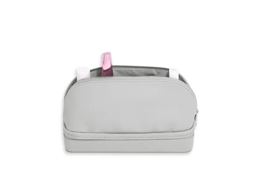 2 v 1 Taška na kosmetiku a šperky Stackers Cosmetic and Jewellery Bag Pebble Grey šedá Omezená Nabídka