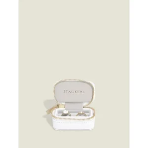 Akce Cestovní šperkovnice na prsteny Stackers Ring Box White White Pebble bílá