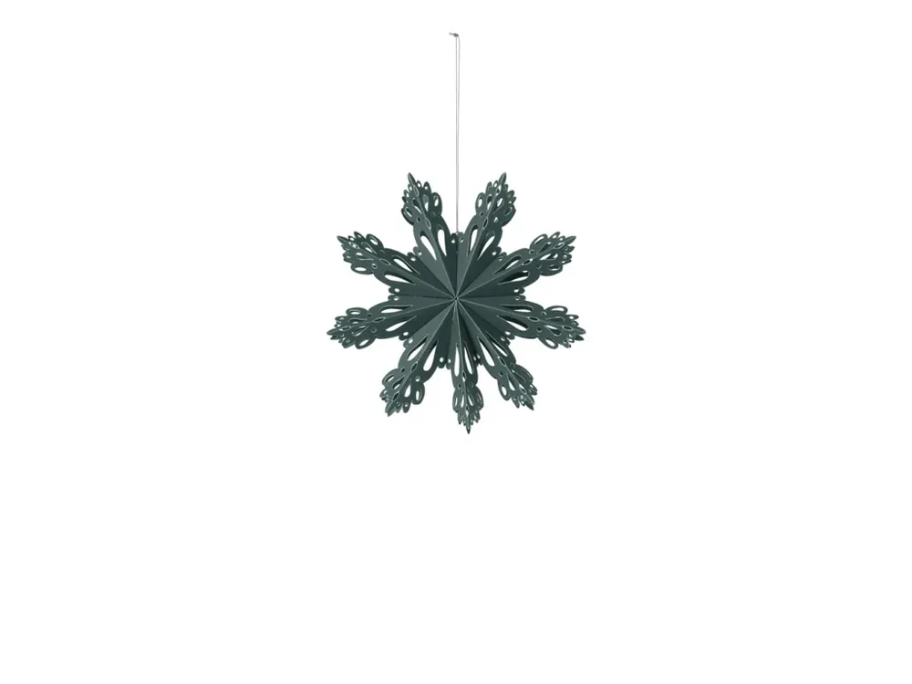 Papírová ozdoba vločka Broste SNOWFLAKE 15 cm zelená Odeslání Ihned