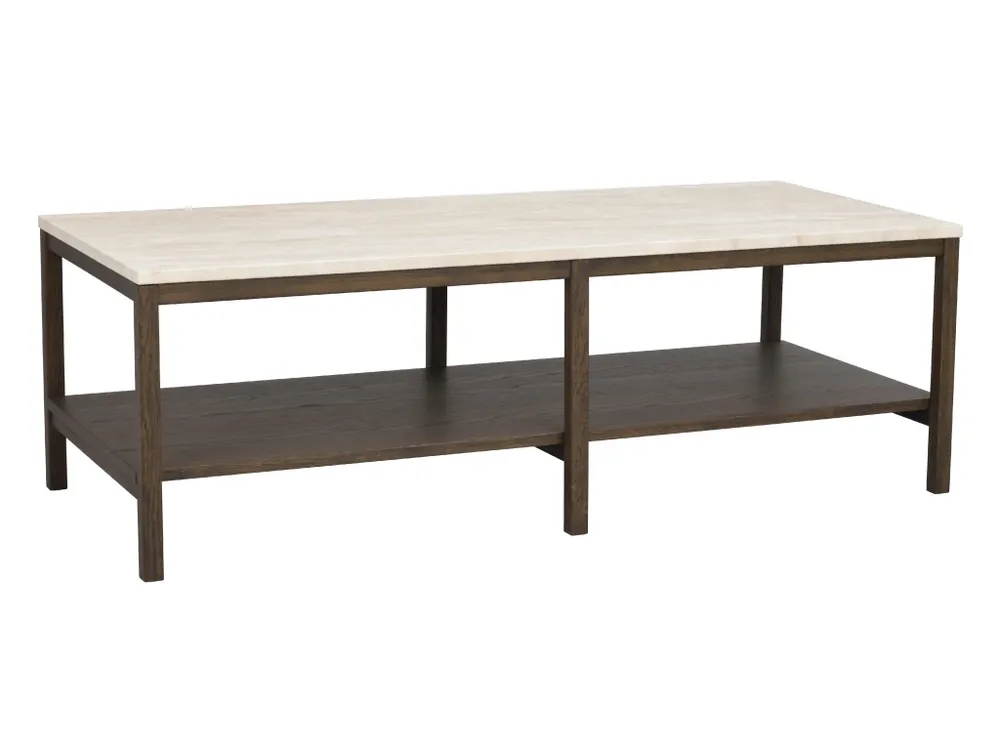 Konferenční stolek Rowico Home ORWEL 140x60 cm Béžový/Hnědý Značkový