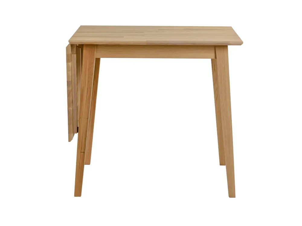 Originální Skládací jídelní stůl z masivního dubu Rowico Home FILIPPA Oak, 80x80 cm dub, přírodní
