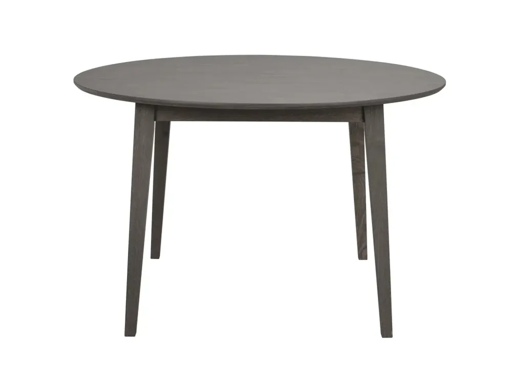 Autentický Kulatý jídelní stůl Rowico Home FILIPPA Dark brown, 120x120 cm tmavě hnědá
