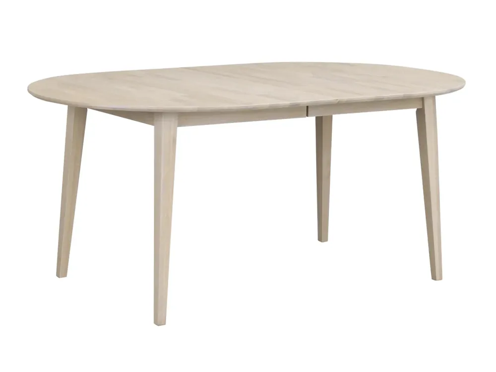 Klasický oválný jídelní stůl z dubu Rowico Home FILIPPA Whitewash, 170x105 cm světle hnědá Ověřený