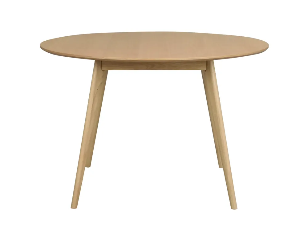Kulatý jídelní stůl Rowico Home YUMI Oak, 115x115 cm dub, přírodní Aktuální