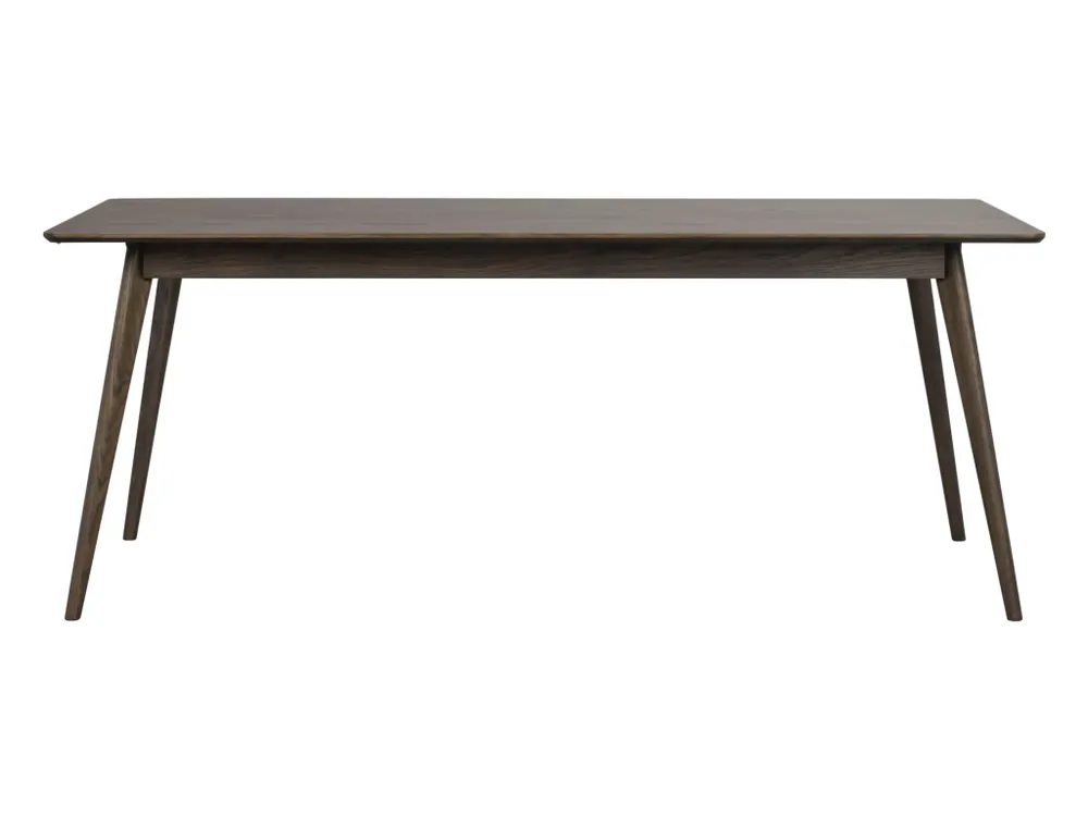 Levný Obdélníkový jídelní stůl Rowico Home YUMI Brown, 190x90 cm hnědá