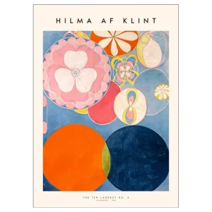 Akce Abstraktní plakát na zeď The Ten Largest No. 02 – Soft Orange Hilma af Klint