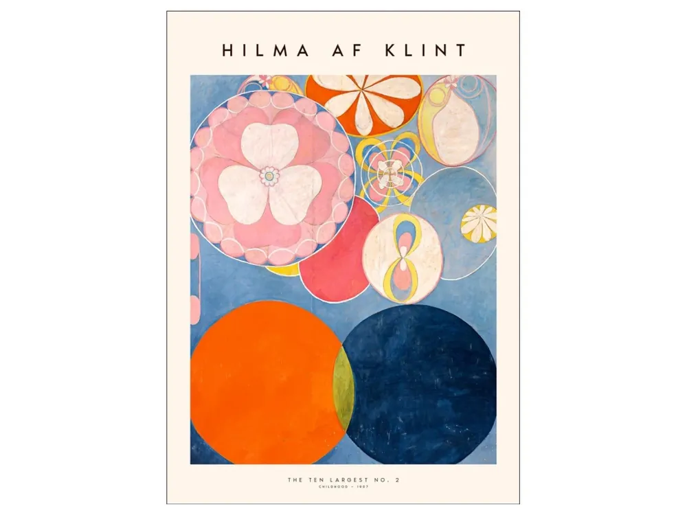 Akce Abstraktní plakát na zeď The Ten Largest No. 02 – Soft Orange Hilma af Klint