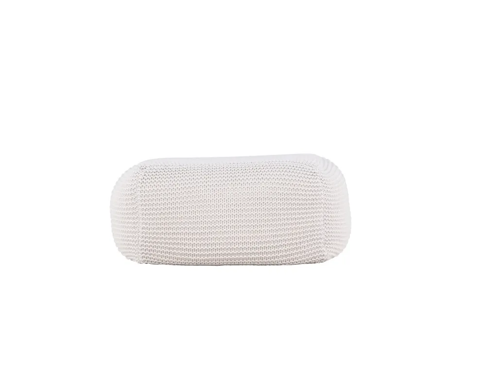 Originální Pohodlný puf LUCA, 60 cm Krém