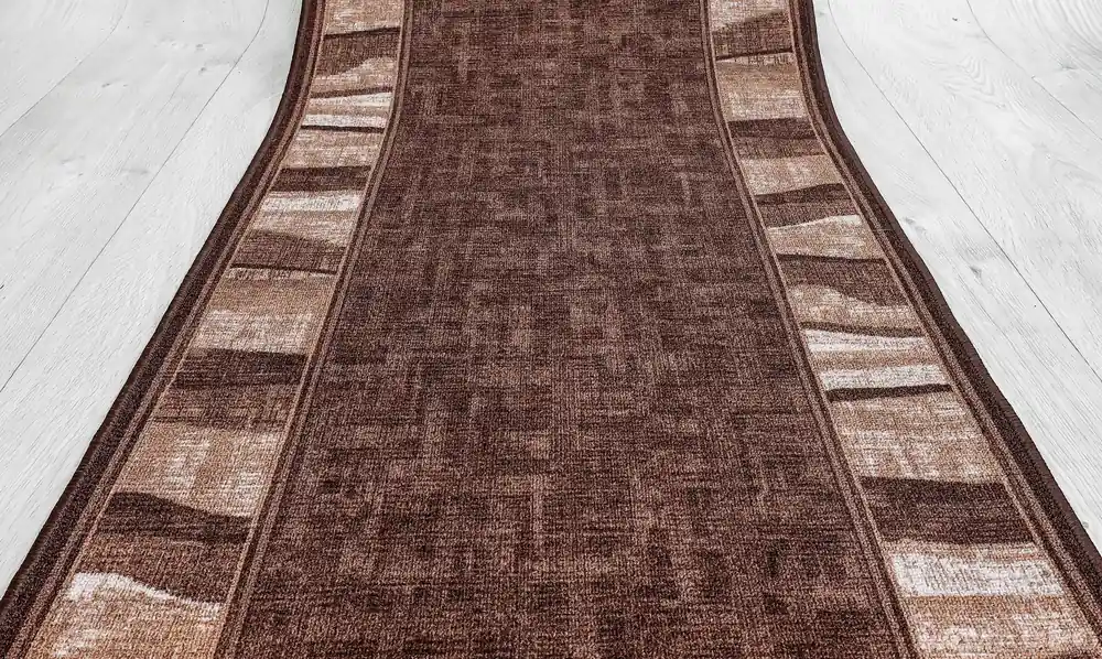 Značkový Koberec běhoun Linea 44 hnědý